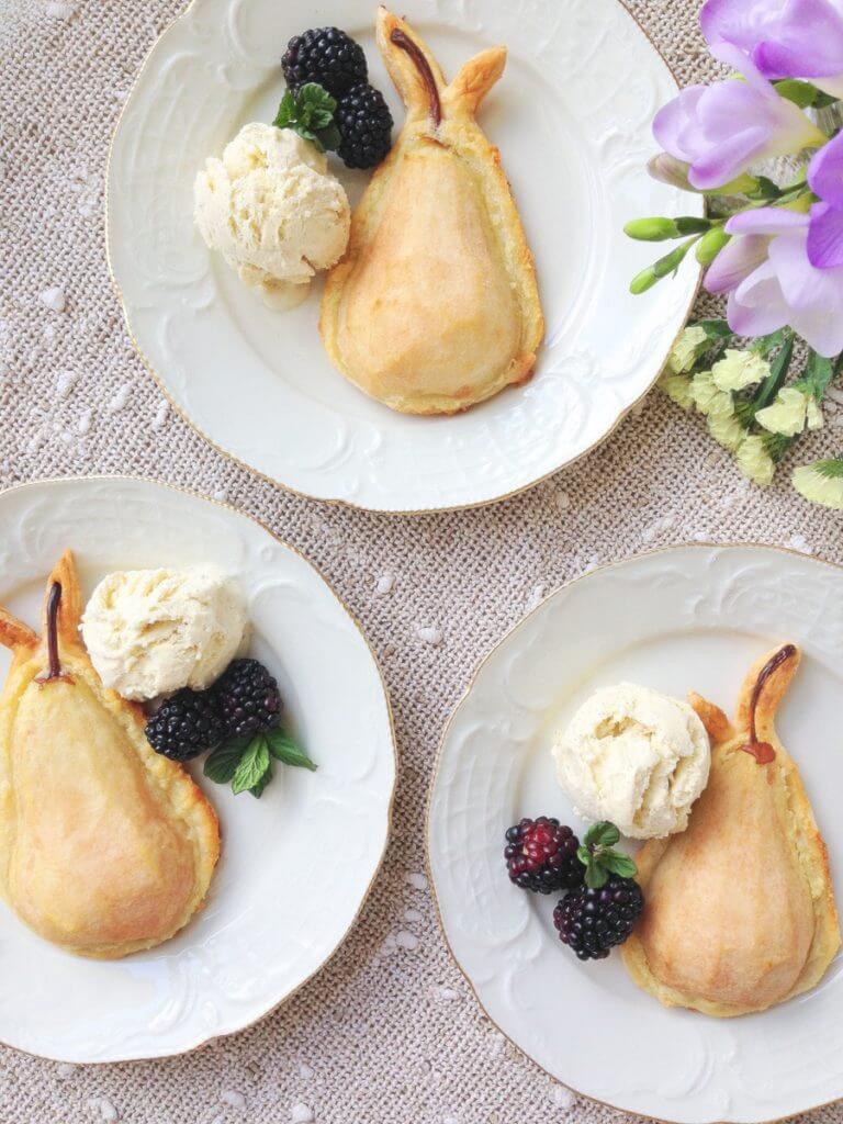 poached pear tart puff pastry. Mothers Day Poached Pear Tarts, using Puff Pastry. Get Creative in the kitchen & try something new for Mothers Day. Can make these desserts ahead of time