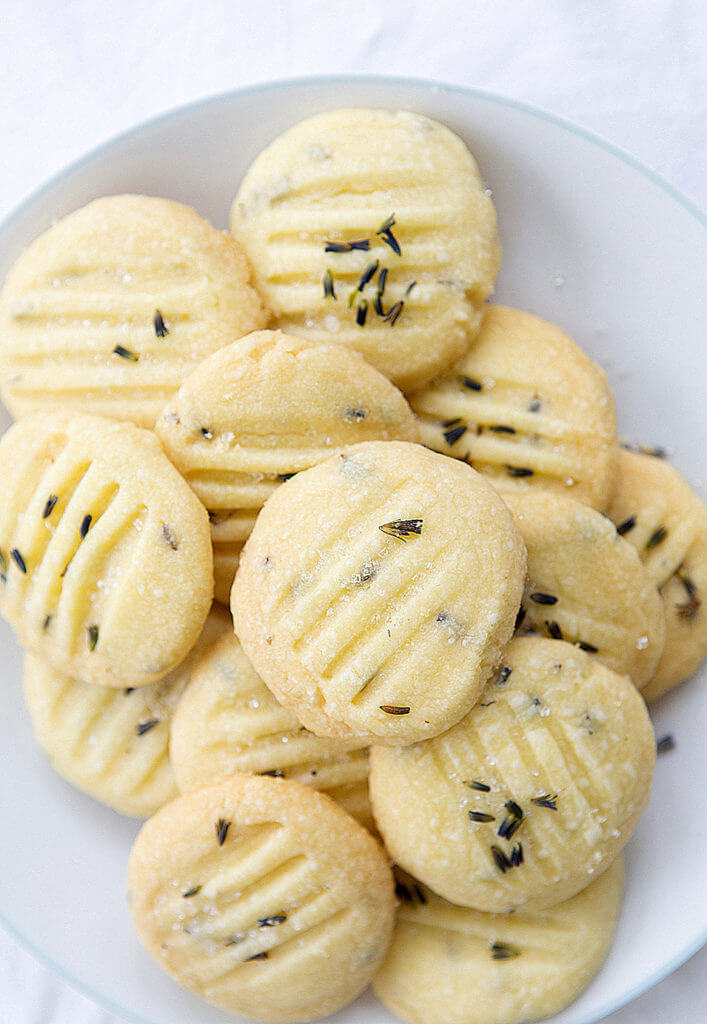 Lavender Shortbread Cookies