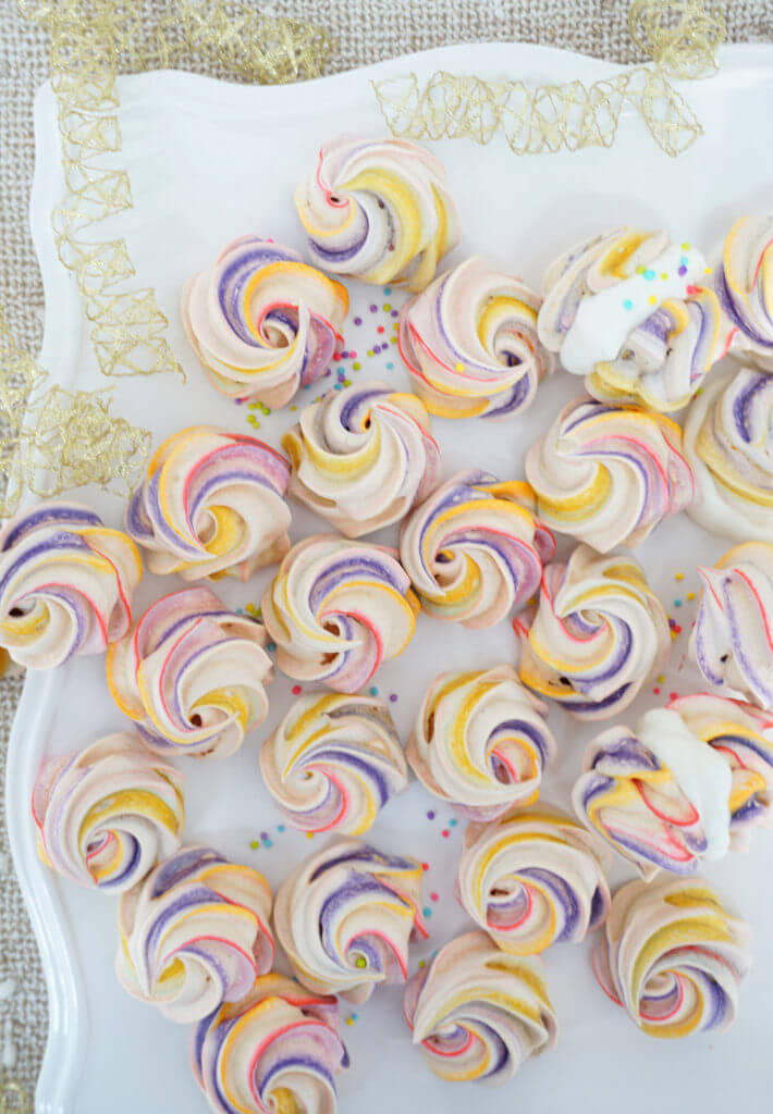 Sweet Little Rainbow Meringues, perfect for Spring :) Gluten Free Treats