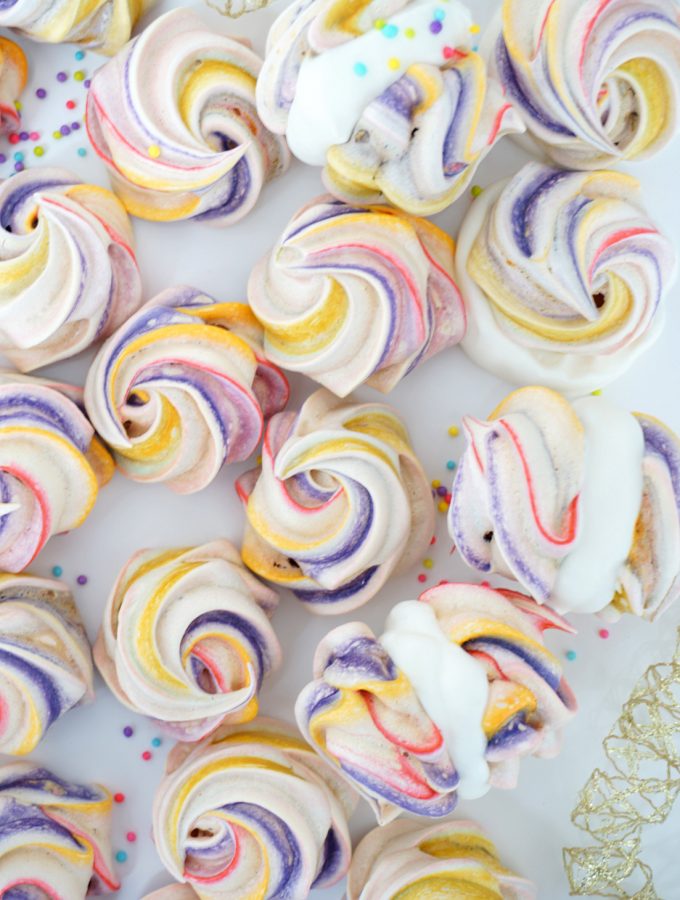 Sweet little Rainbow Meringues perfect for Spring :) Gluten Free Treats