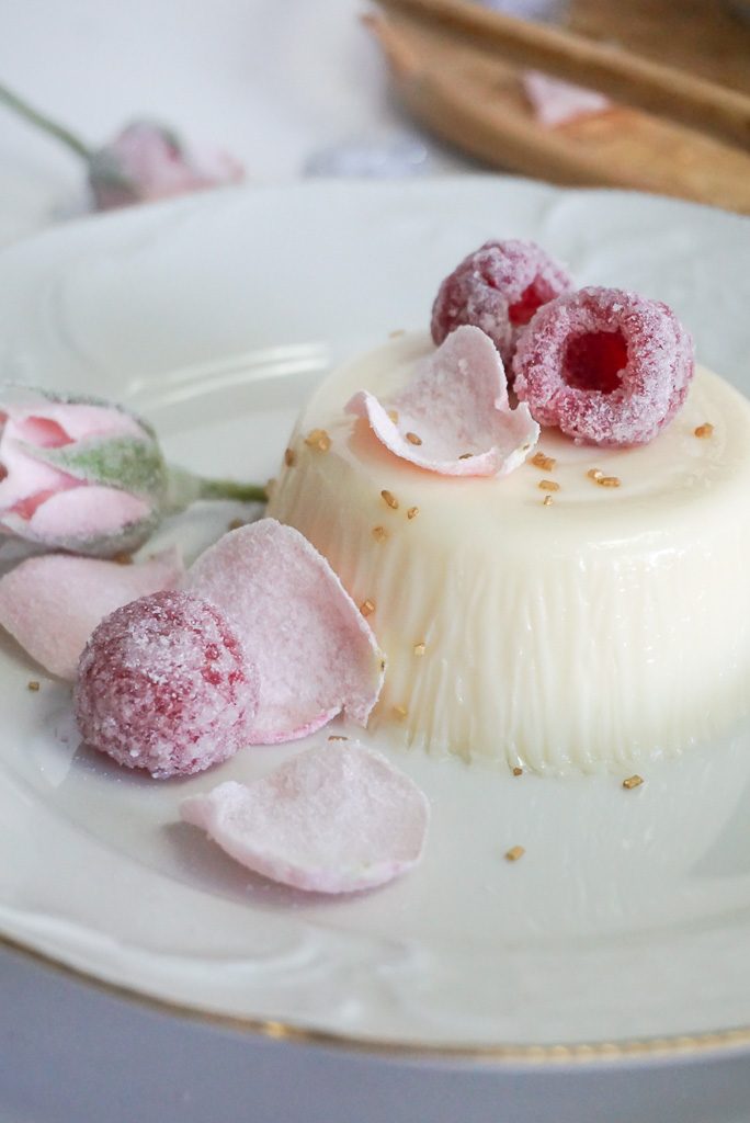 Rosewater Panna Cotta for a Sweet New Years Dessert- Also Gluten Free