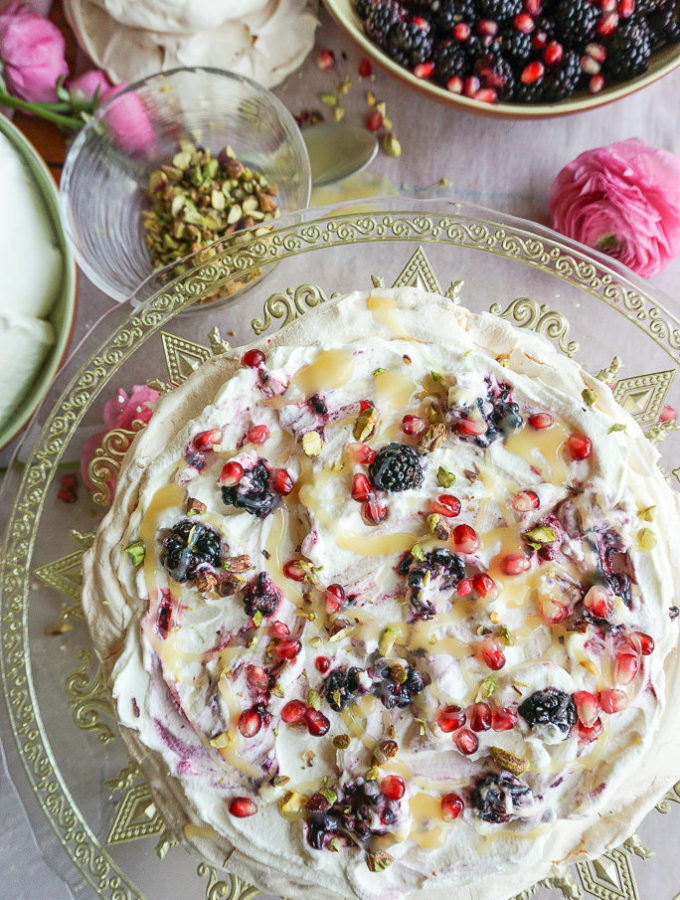 Persian Inspired Pavlova - 2 Tiered Cake