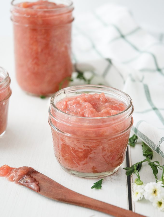 Simple Rhubarb Ginger Compote