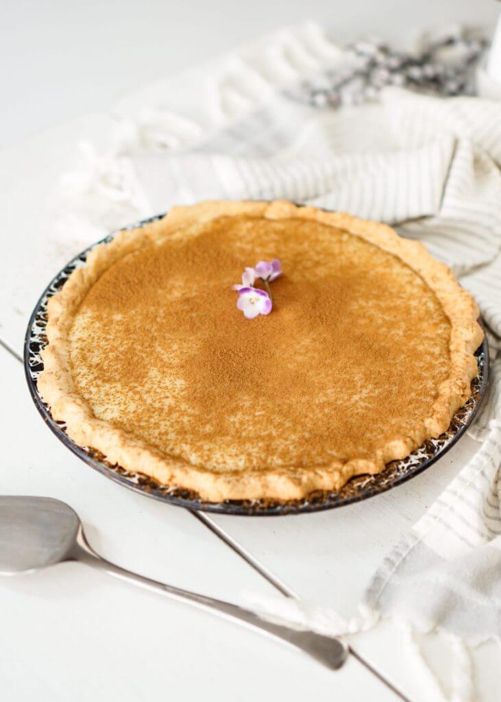 A traditional South African Milk Tart