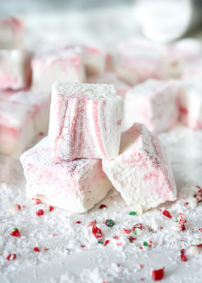 Homemade Candy Cane Marshmallows
