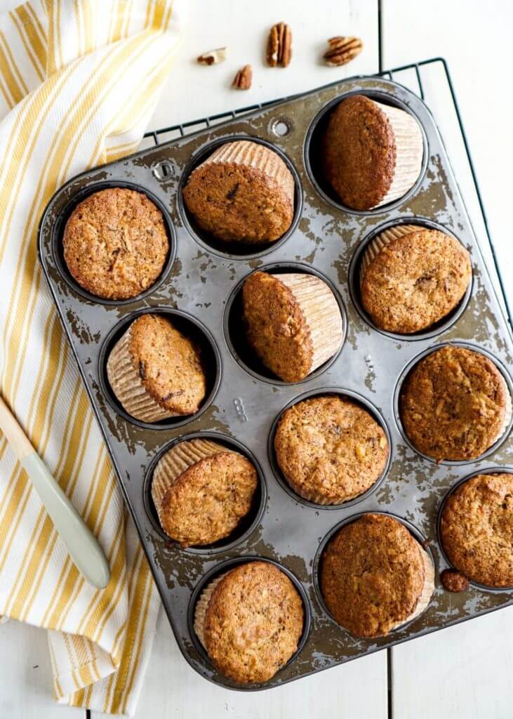 Pineapple and carrot muffins