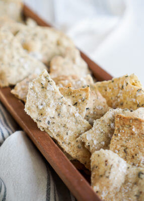 Homemade Herbs de Provence Crackers